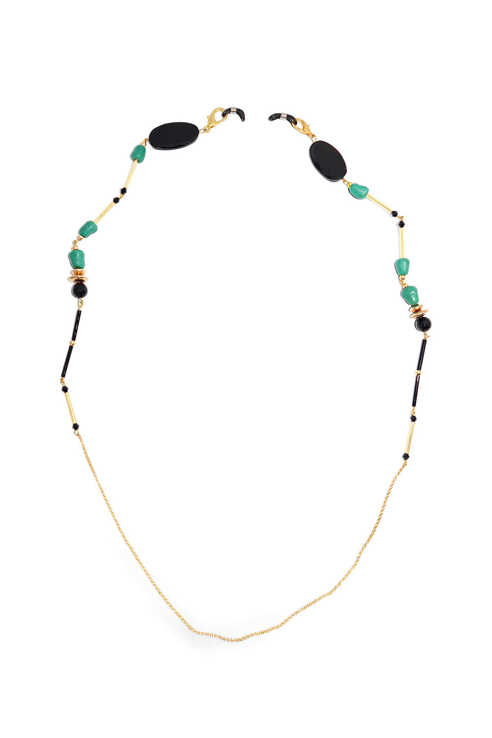 Beaded sunglasses chain