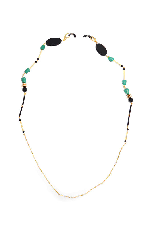 Beaded sunglasses chain