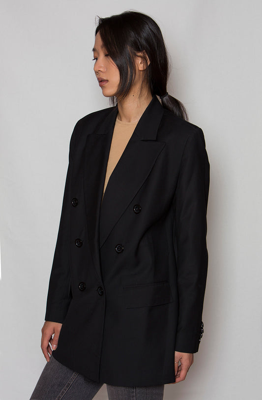 black oversized blazer