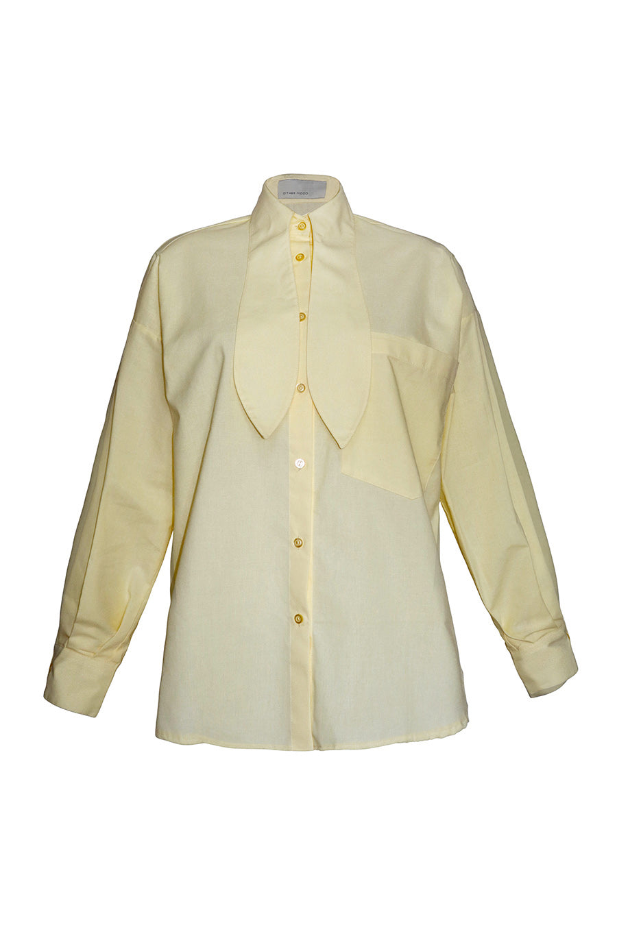 OM Shirt With Bow Tie Collar Yellow