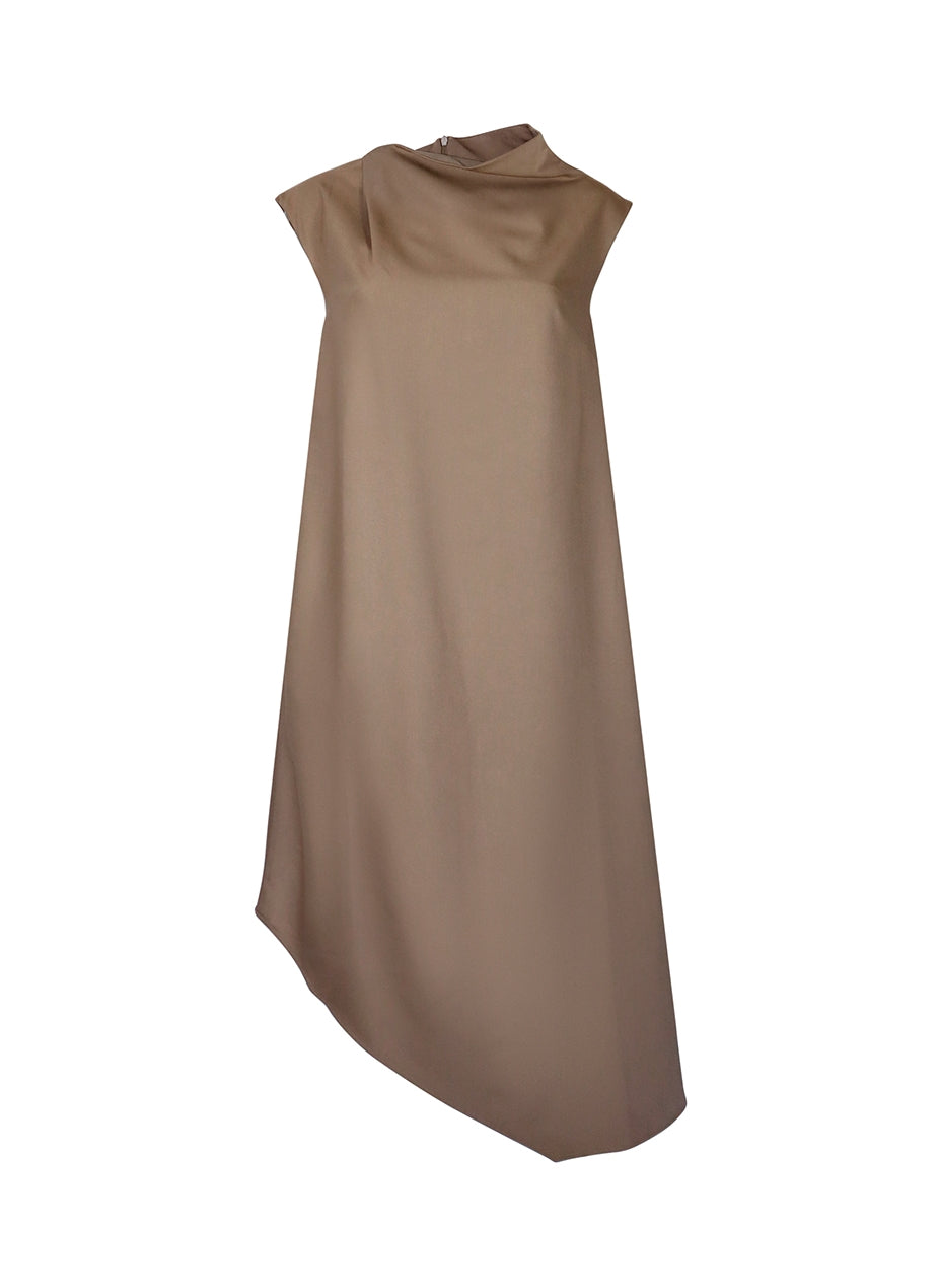 Asymmetric Dress - Beige HAY-HAY Asymmetric Dress - Beige HAY-HAY