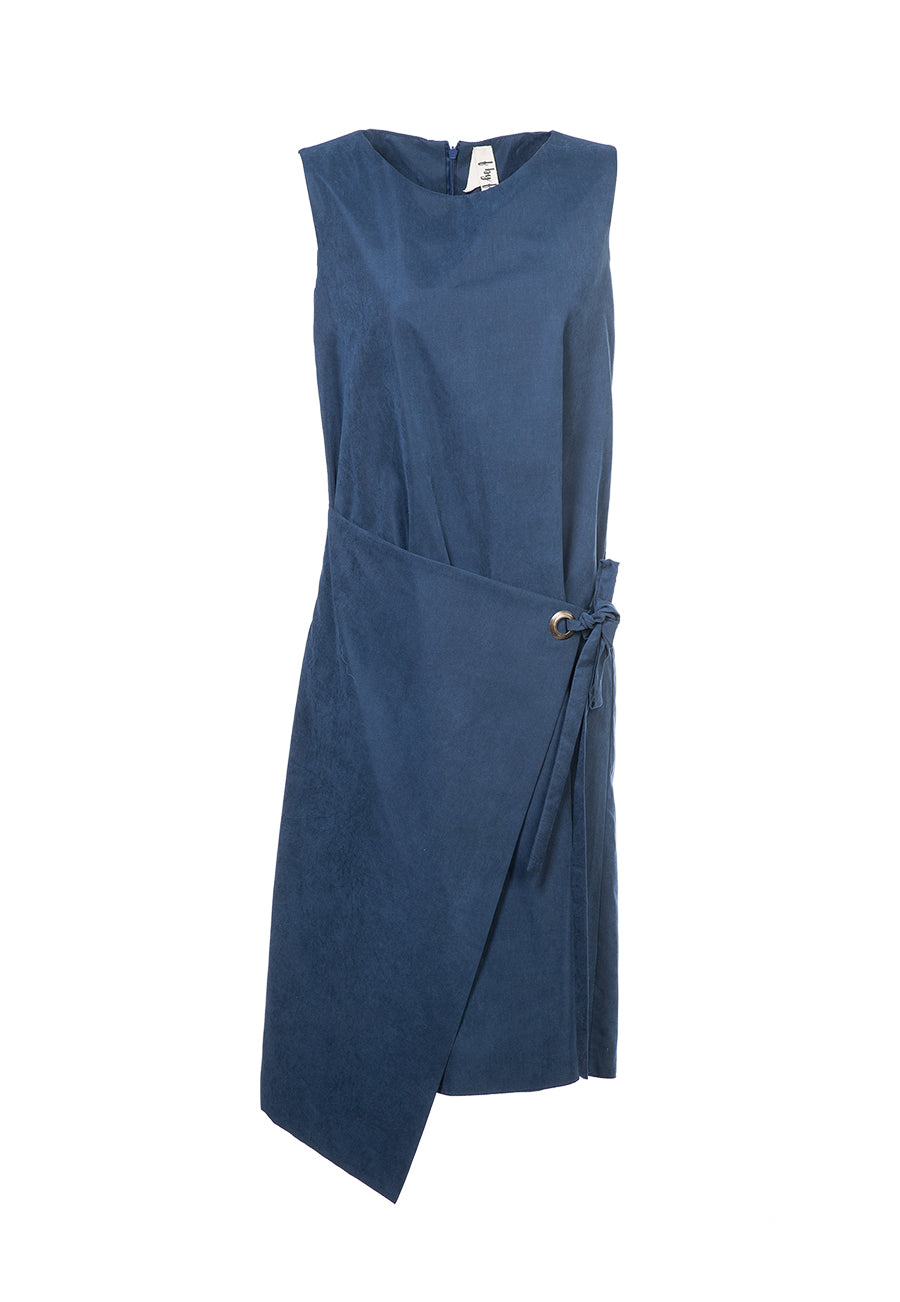 f by Faina Navy Asymmetric Dress