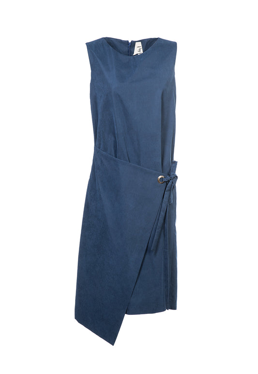 f by Faina Navy Asymmetric Dress