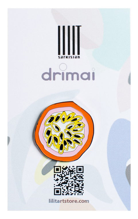 Enamel Pin Passion Fruit presentation mode