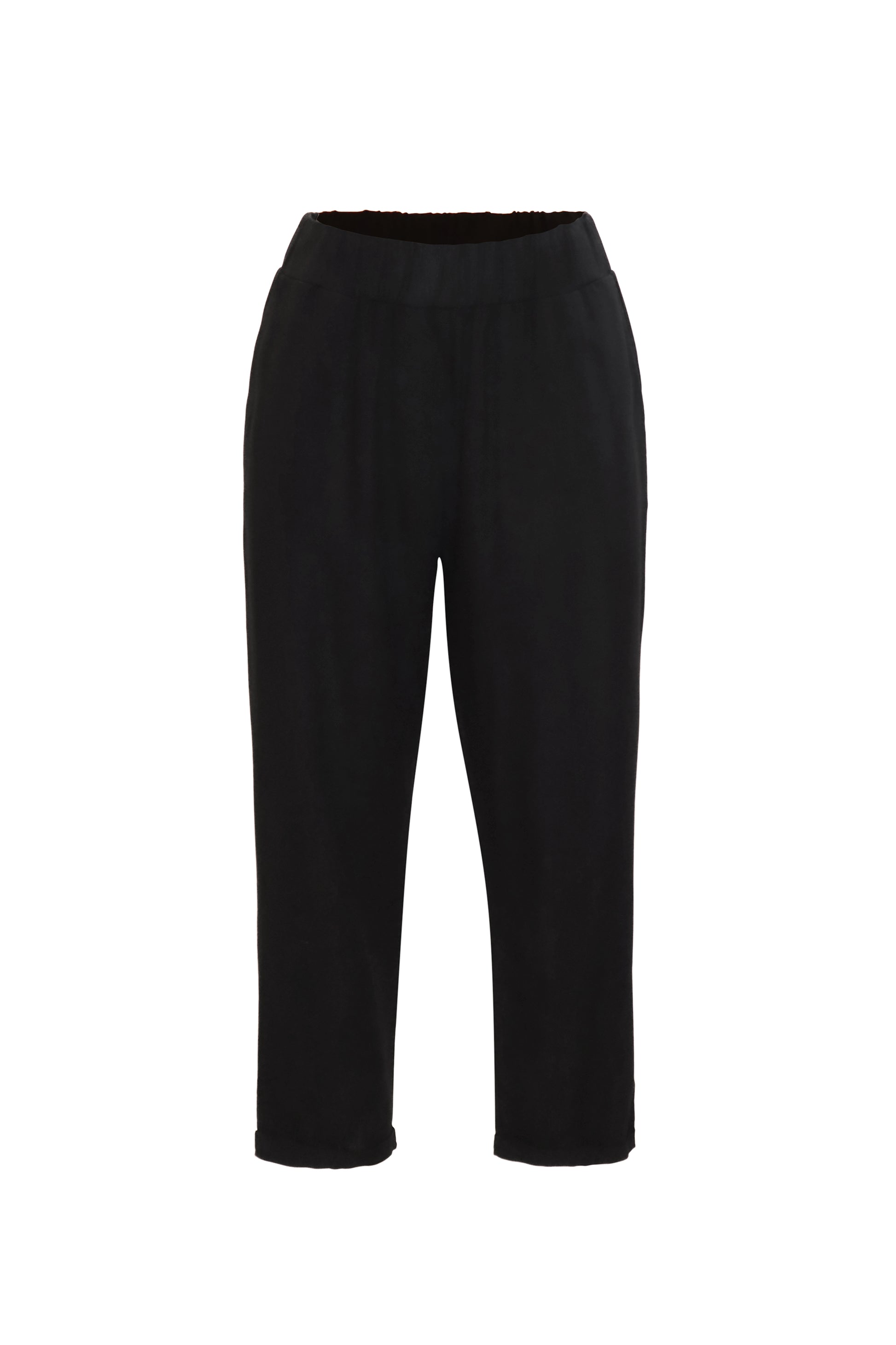 Cotton Black Pants by Shabeeg