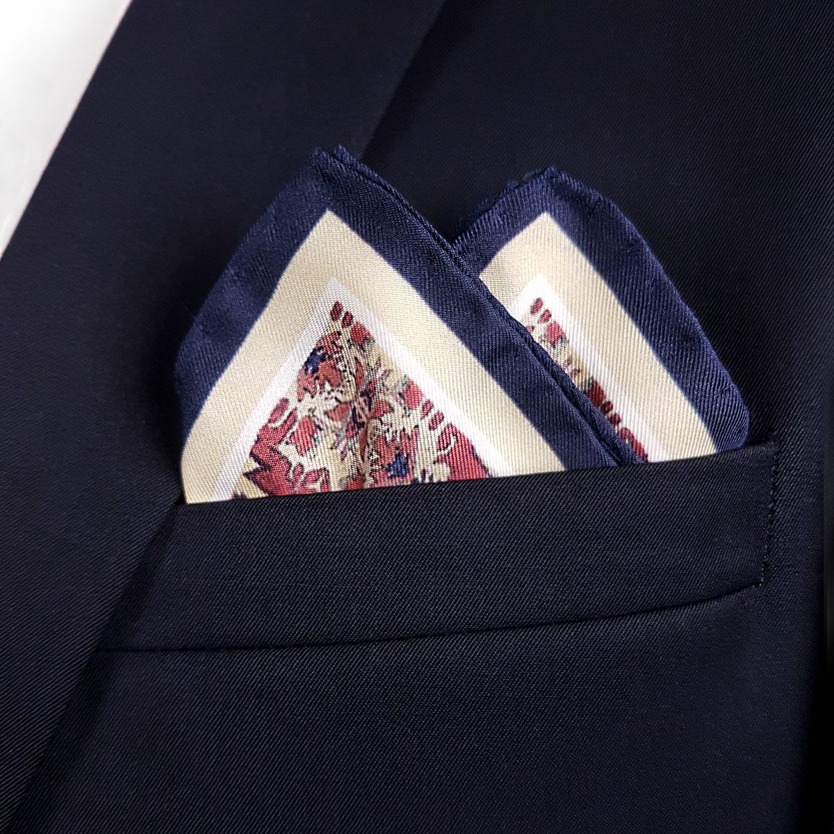 Ethnic Silk Pocket Square presentation mode