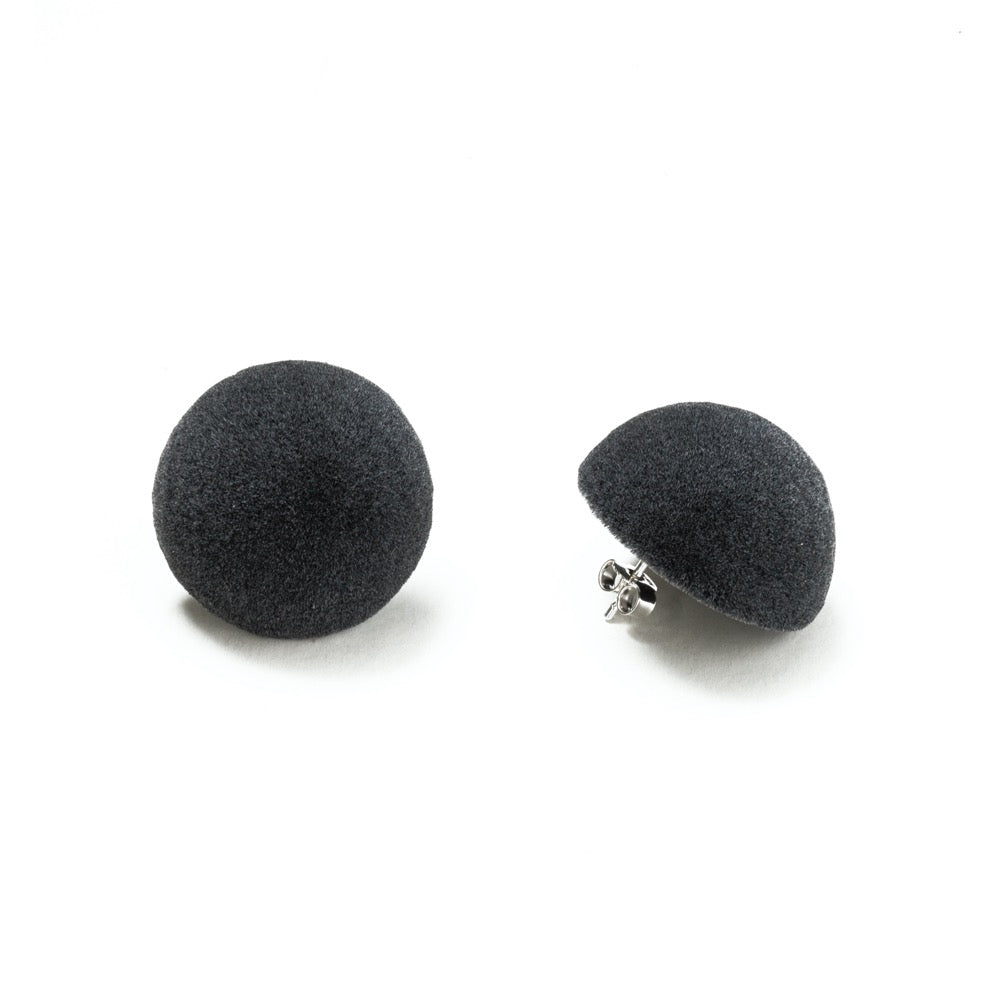 PLÜSCH Stud Earrings - Grey