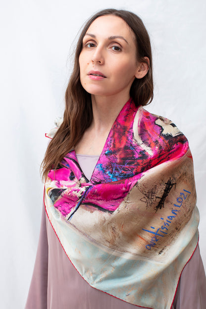 Artuyt Silk Scarf - Scream