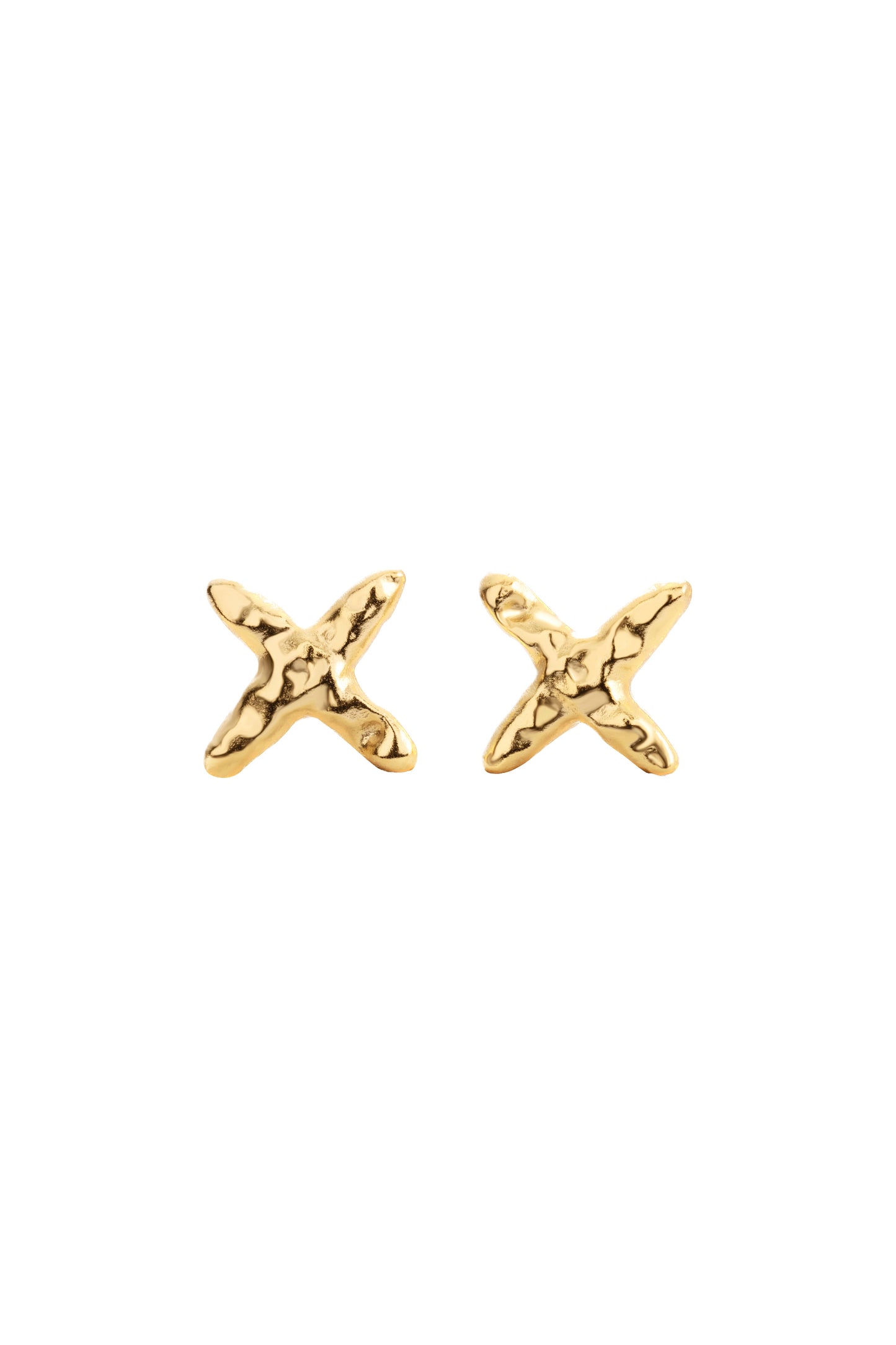 Onehe CrosscStud Earrings - Gold
