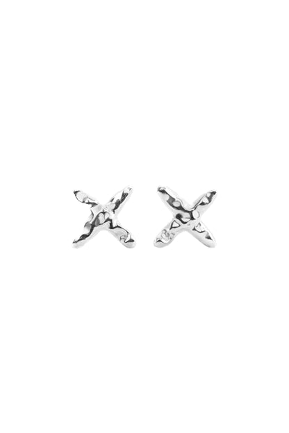 Onehe CrosscStud Earrings - Silver