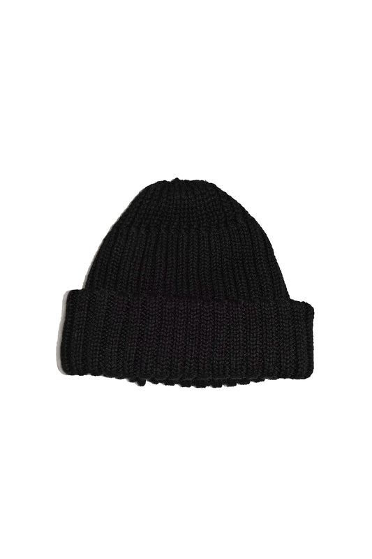 Ribbed Beanie - Black