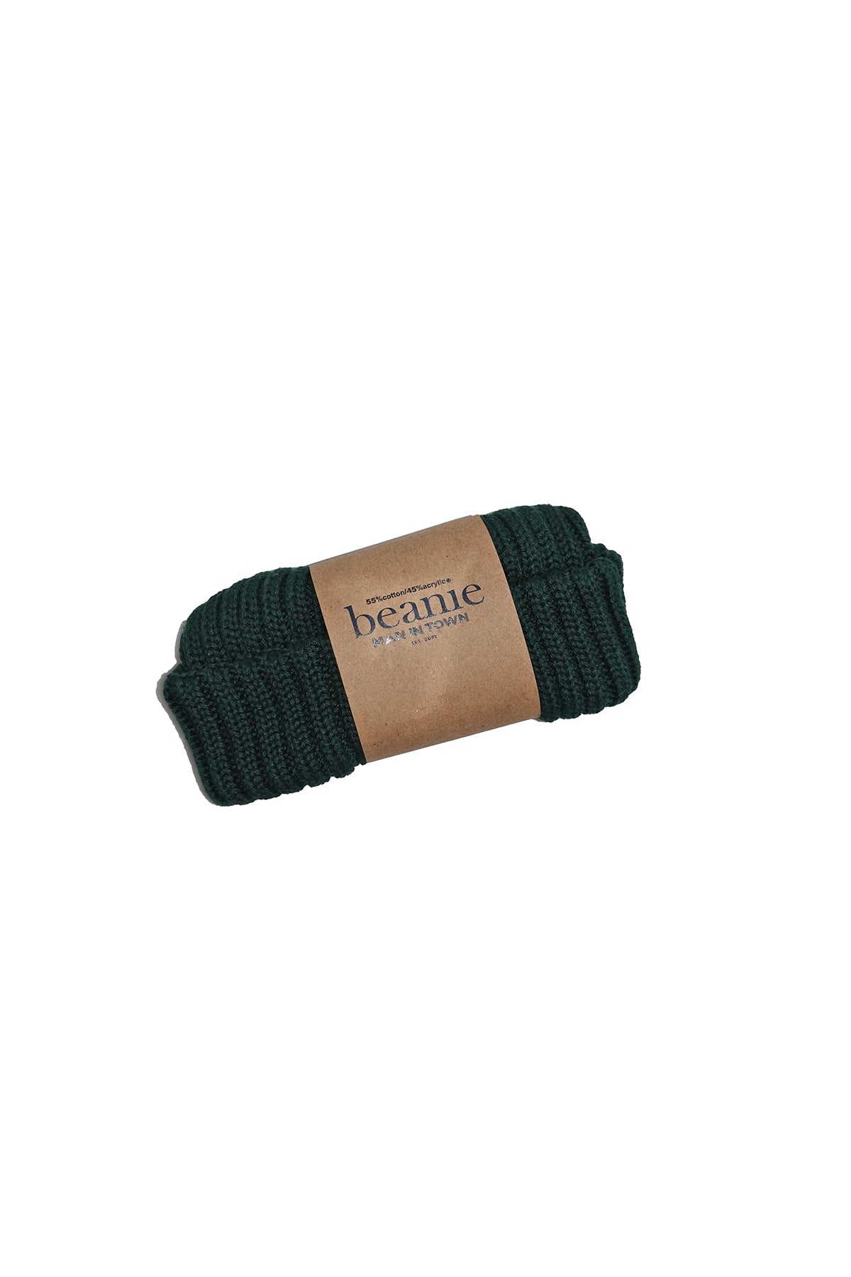 Ribbed Beanie - Green