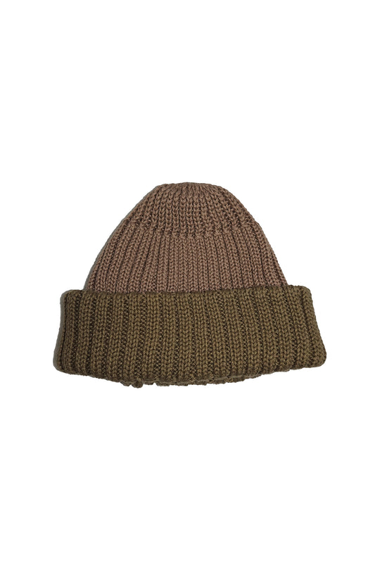 Ribbed Beanie - Khaki