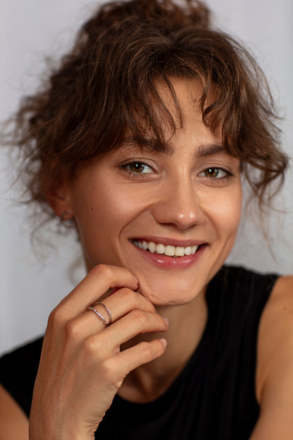 Onehe Mist Resizable Ring - Silver