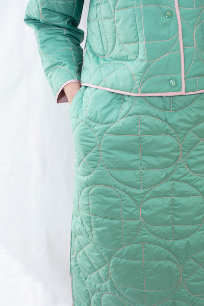 Non-Collar Reversible Padded Jacket