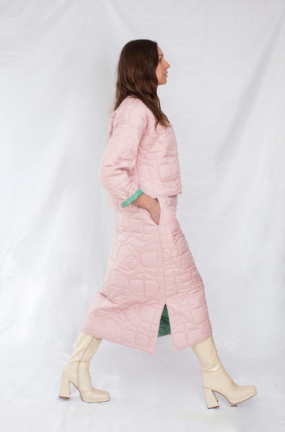 Non-Collar Reversible Padded Jacket