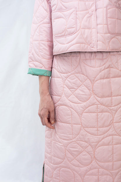 Non-Collar Reversible Padded Jacket