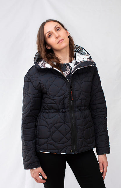 Classic Hooded Padded Half Coat