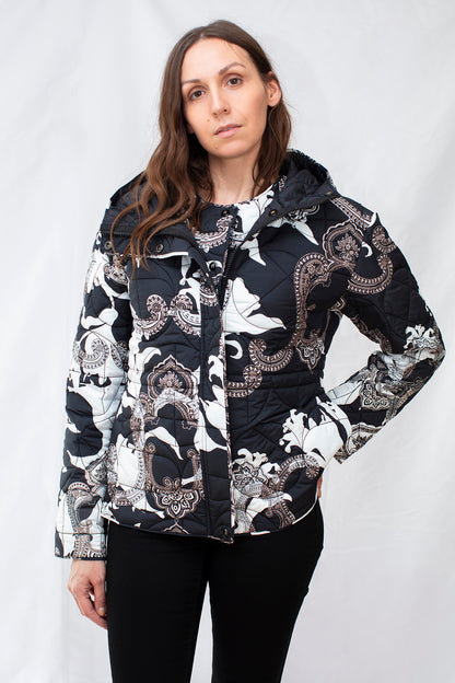 Classic Hooded Padded Half Coat