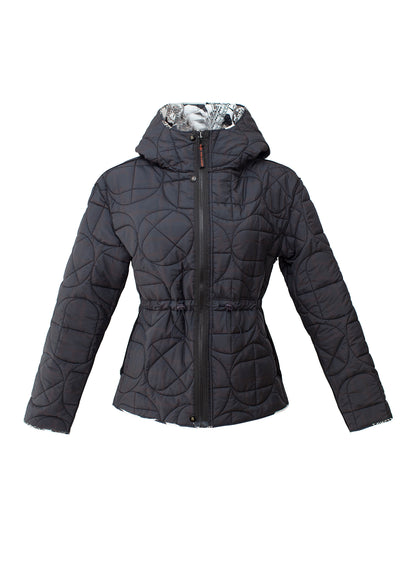 Classic Hooded Padded Half Coat