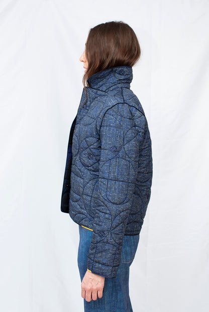 Geotextured Reversible Padded Jacket