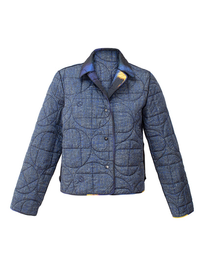 Geotextured Reversible Padded Jacket