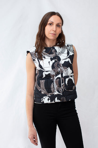 Logo Padded Reversible Vest