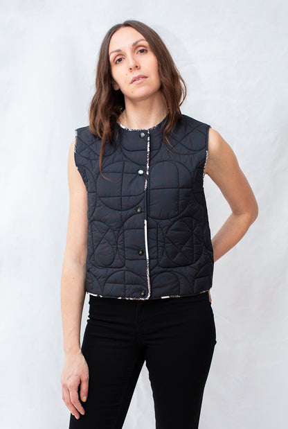 Logo Padded Reversible Vest