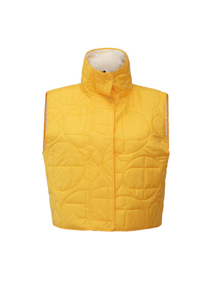Padded Short Vest - Yellow