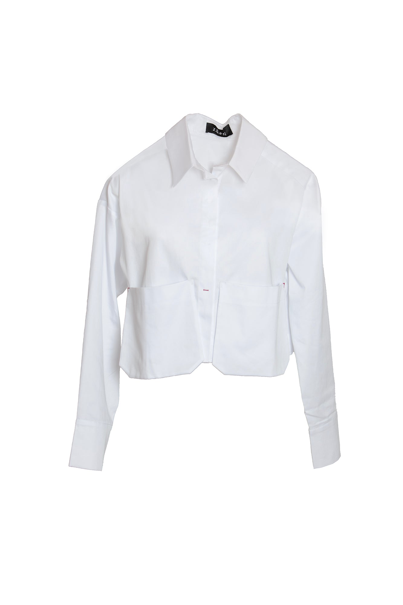 ZGEST Cropped White Shirt