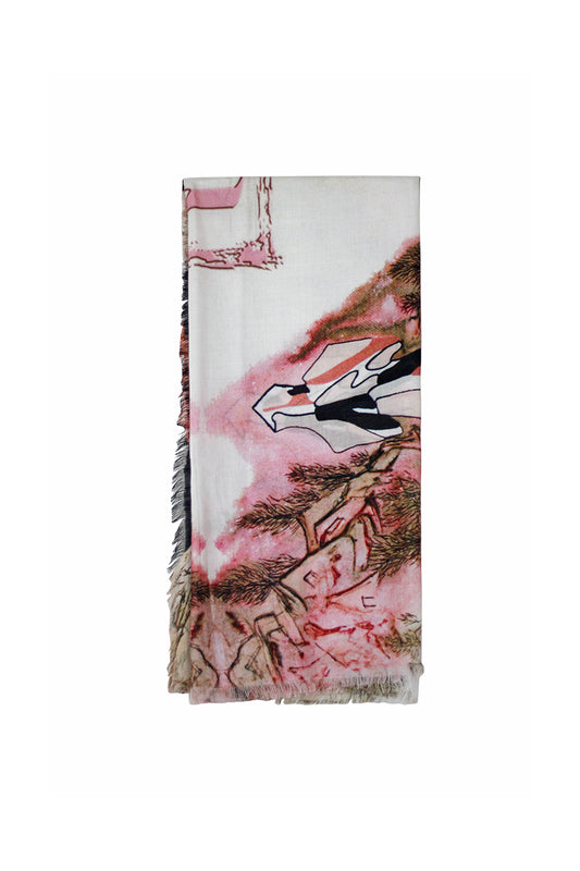 Pink Nude Square Scarf