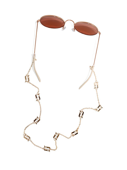 A-Letter Golden Eyeglasses Chain