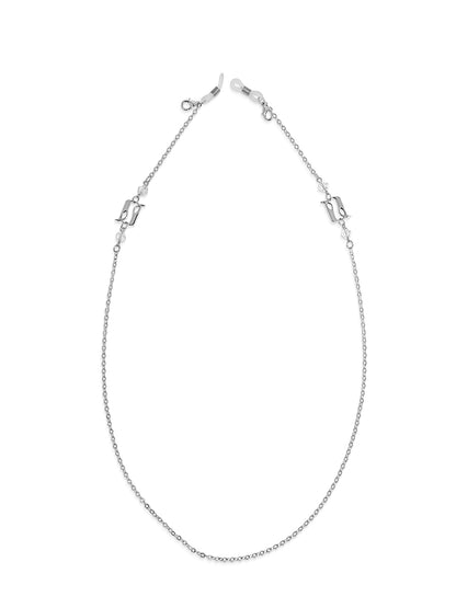 silver eyeglasses chain