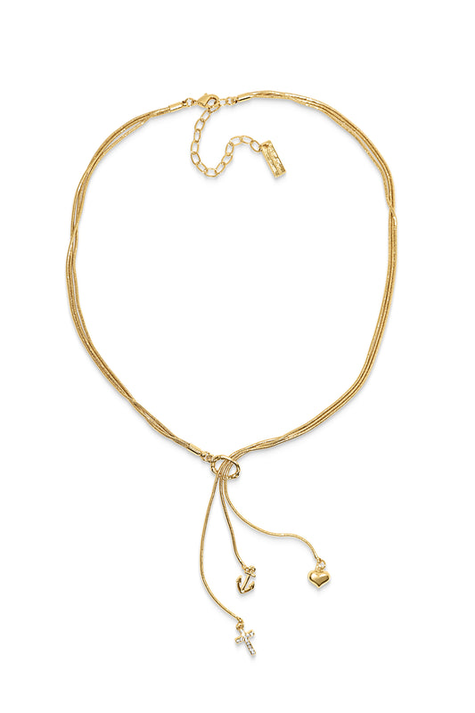 Trinity Symbol Necklace - Gold