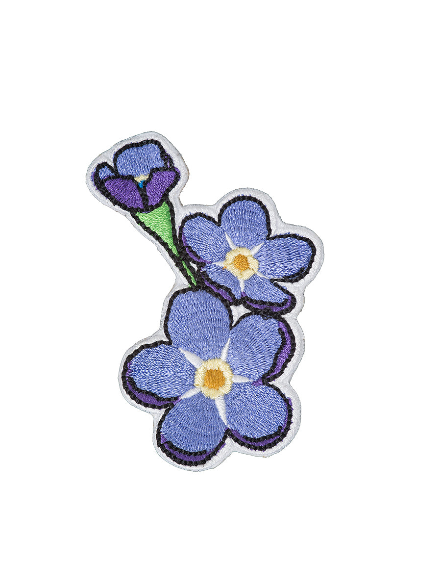 Embroidered Pin Forgetmenot 1