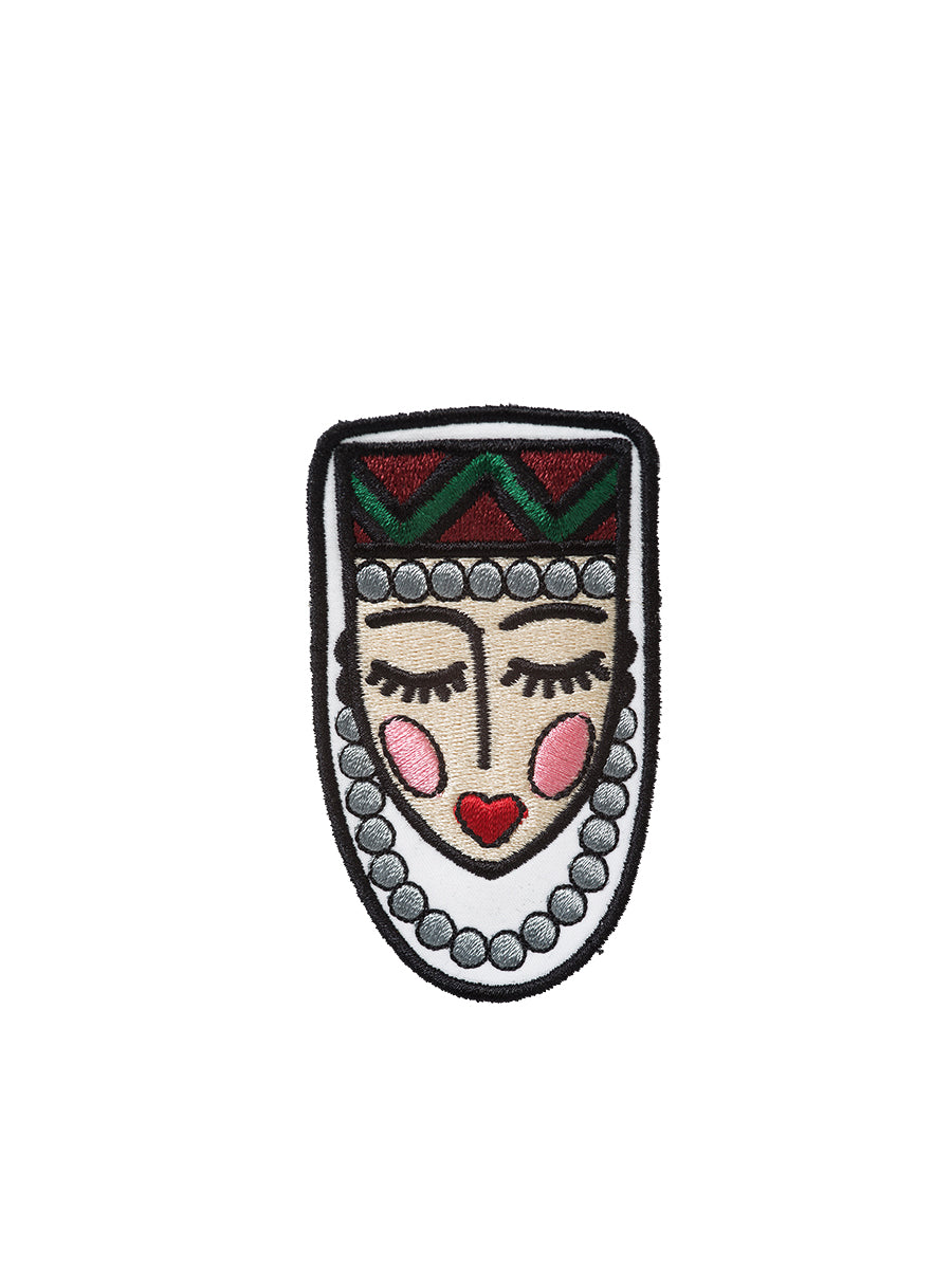 Embroidered Pin Armenian Girl