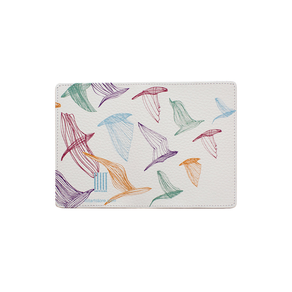 white-passport-cover birds design