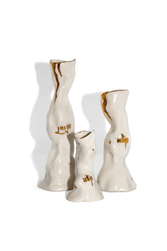 Set of Ceramic Candlesticks