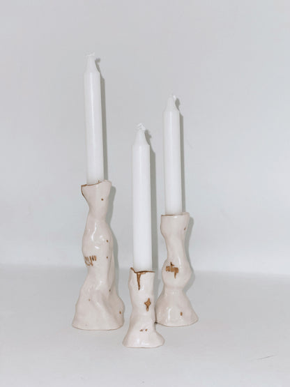 Set of Ceramic Candlesticks