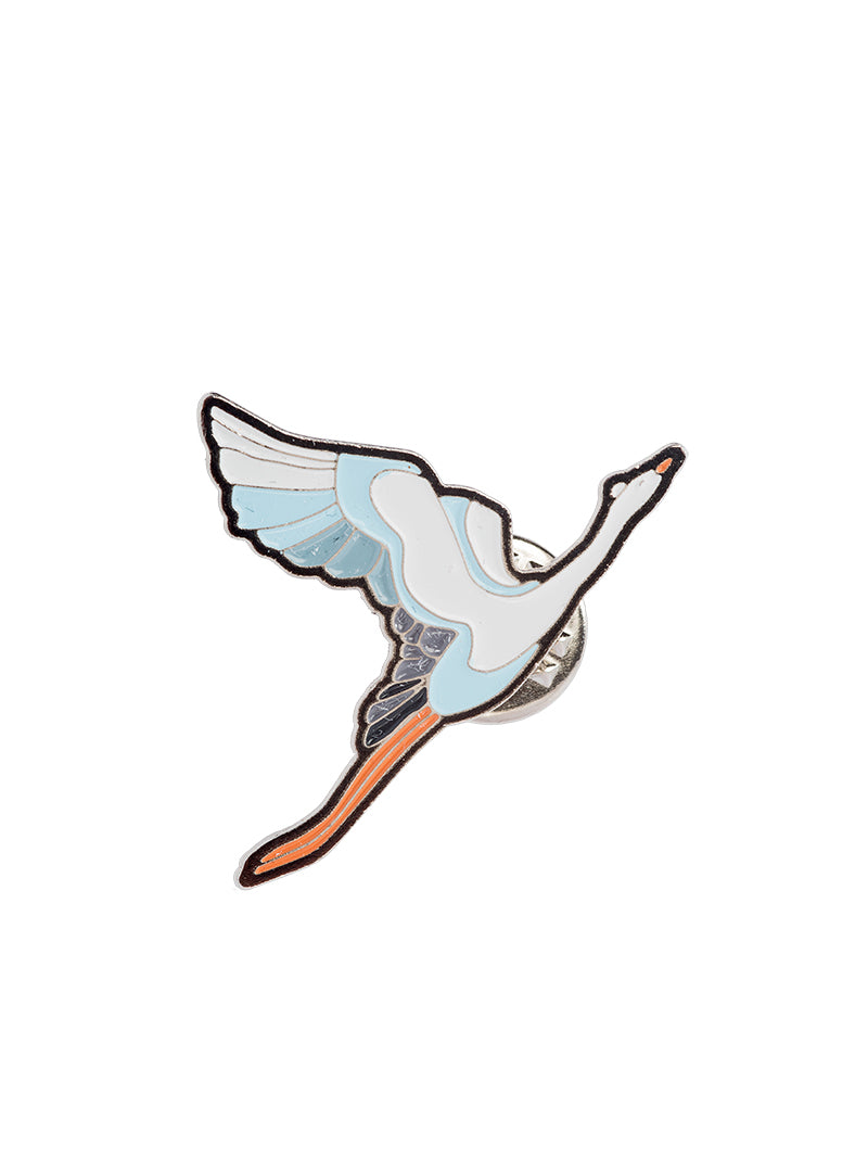 Enamel Pin Stork
