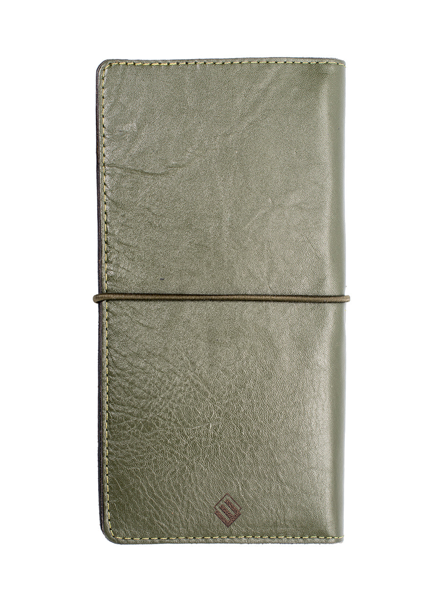 HAY-HAY Travel Wallet - Olive Green back view