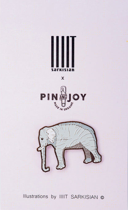 Enamel Pin Elephant presentation mode