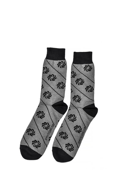 Eternity Print Socks - Grey