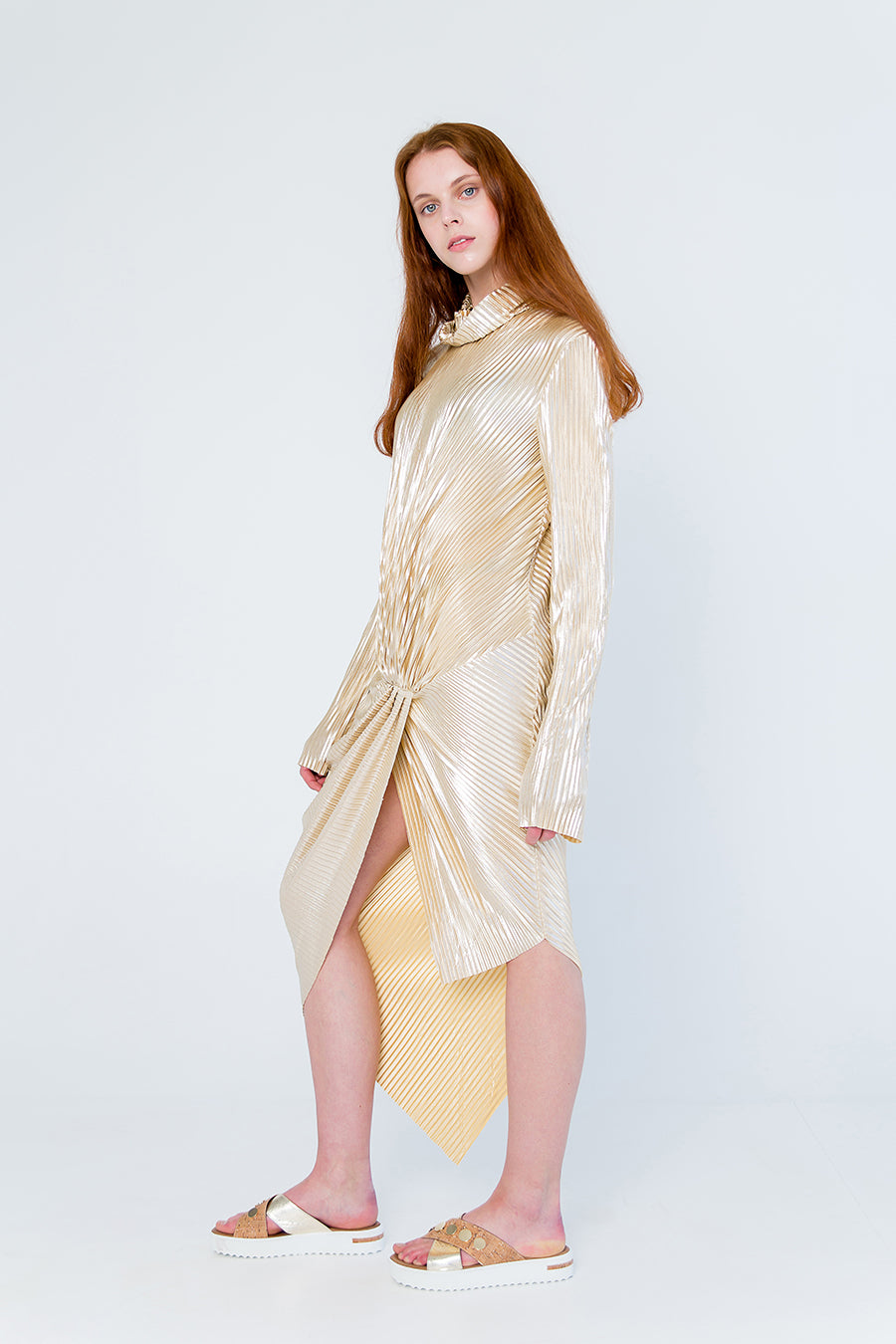 F by Faina Golden Dress front view