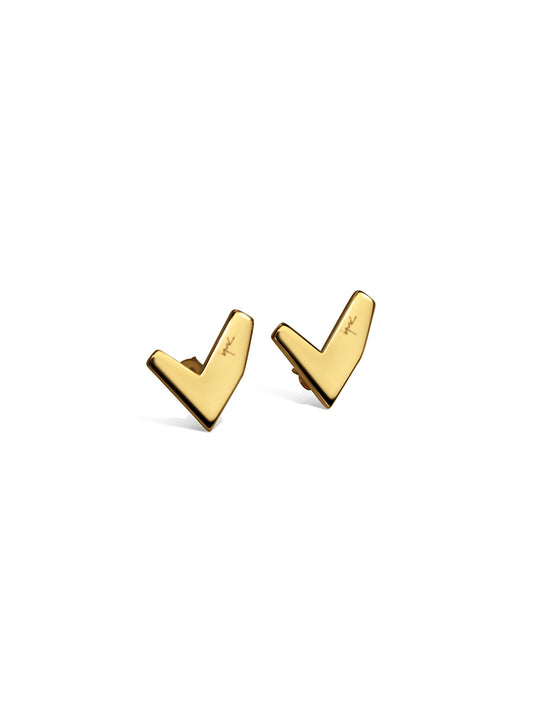 Hearts Gold Plated Earrings