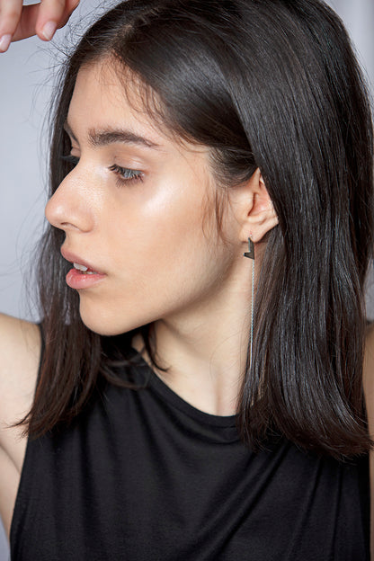 IAMC silver earrings