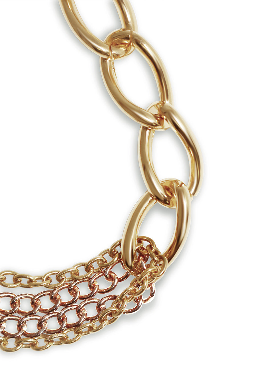 IK Plated Gold Chain - Men close view