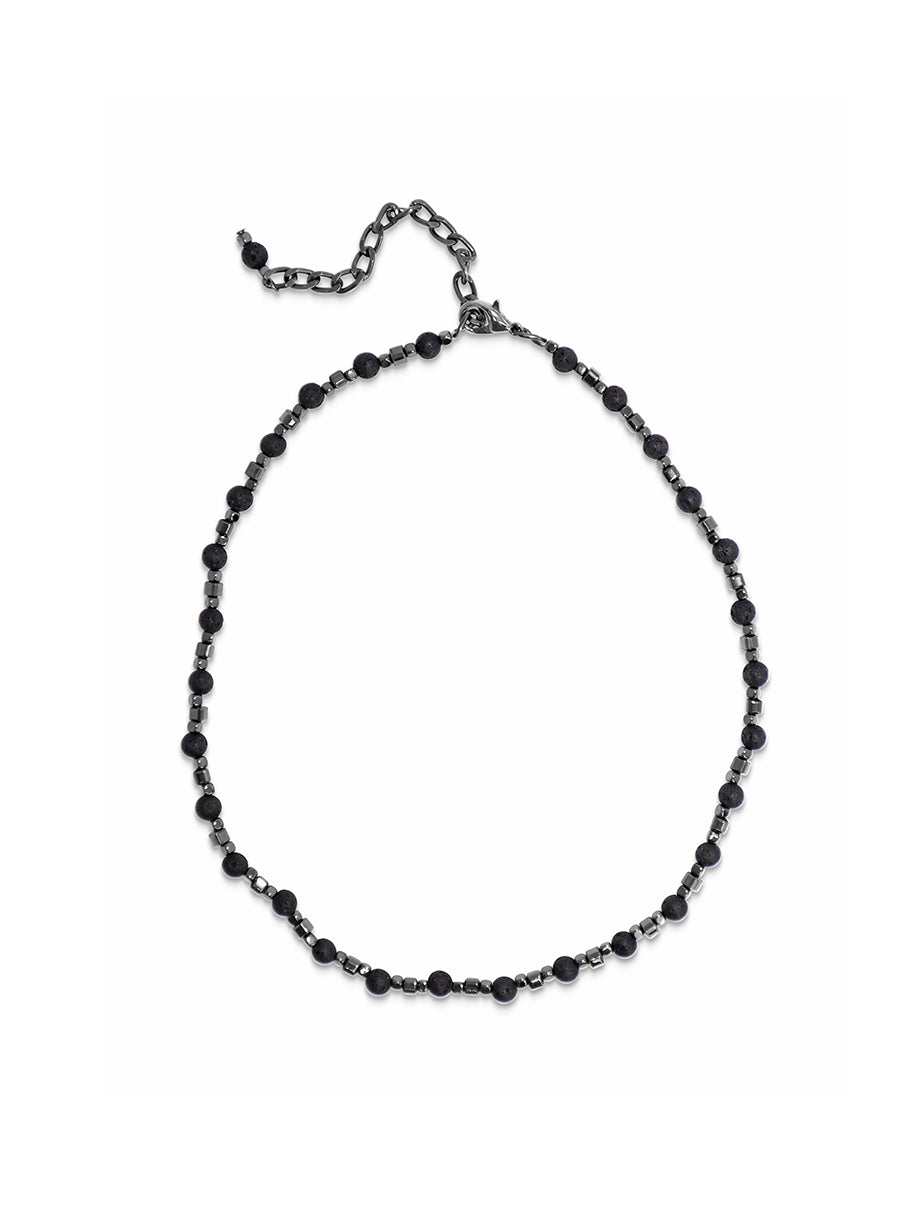 IK Hematite Laval stone necklace