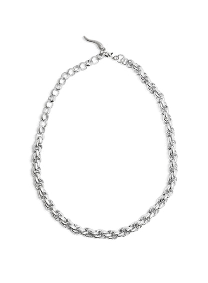 IK Two Braided Silver Chain