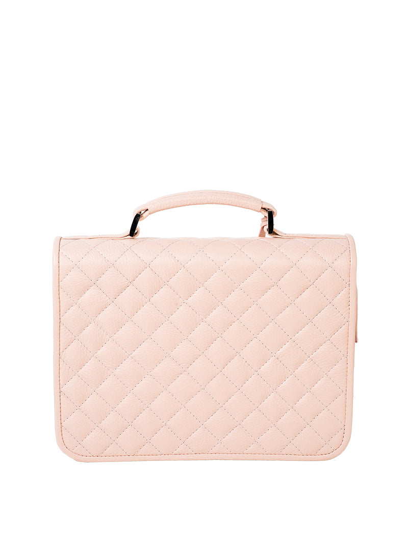 Inga-Xavier-Quilted-satchel-pink - leather